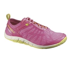 Merrell Pink & Lime Green Crush Glove Running shoe